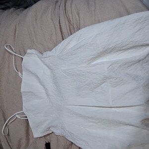 H&M White Mini Dress